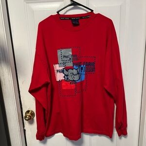 Phat Farm vintage Red Graphic long sleeve  Tee size XL